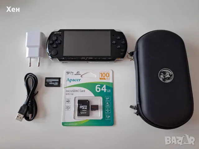 Sony PSP 3000 - Playstation Portable - качени много игри - хакната
