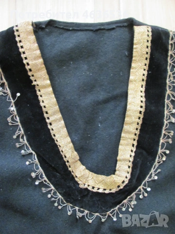 19век женска носия ,златна и сребърна сърма, снимка 3 - Антикварни и старинни предмети - 54039943