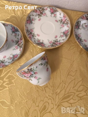 Сервиз за чай , снимка 5 - Антикварни и старинни предмети - 54665445