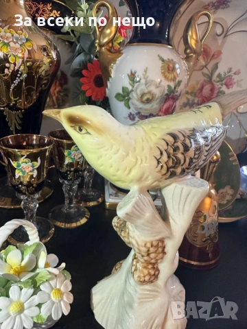 Royal Dux Czechoslovakia Circa 1955 - прекрасна птица Код P2053, снимка 8 - Колекции - 53955646