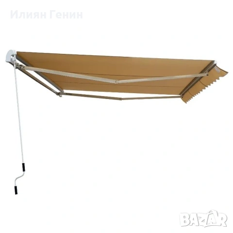 Сгъваема тента Outsunny, регулируема скоба, тента за вътрешен двор, 4,5 x 3 м