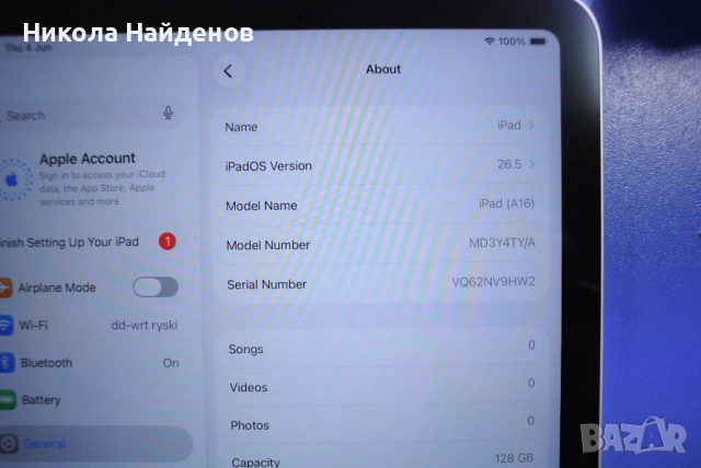 İpad 11(a16) 128GB Wİ-Fİ 270€ 529 лв., снимка 5 - Таблети - 54781964