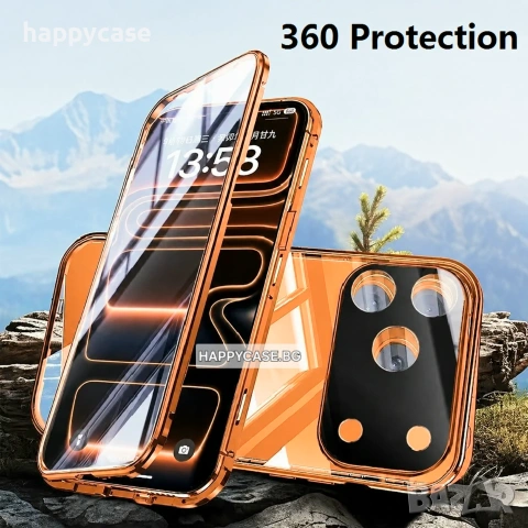 Honor 600 / 600 Pro / 600 Lite / Двоен 360° магнитен кейс калъф с камера протектор