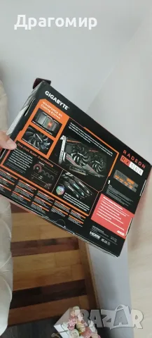 Видеокарта Rx580 4gb като нова, снимка 4 - Видеокарти - 55611614
