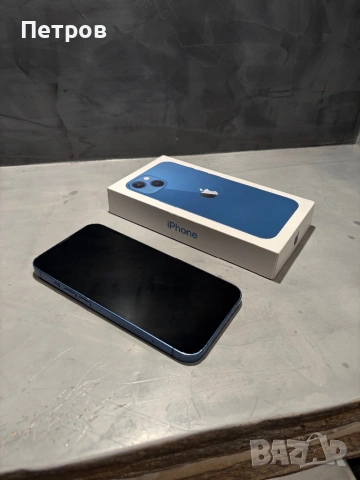 КАТО НОВ Iphone 13 Blue 128 GB, снимка 5 - Apple iPhone - 54084893