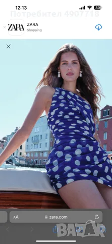 Нова рокля ZARA с етикет , снимка 2 - Рокли - 55629263