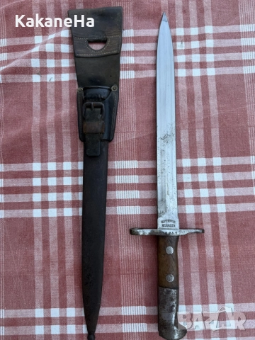SWISS BAYONET SCHMIDT-RUBIN M1918 швейцарски щик нож кортик острие пушка шмид-рубин 1918 кания лопус