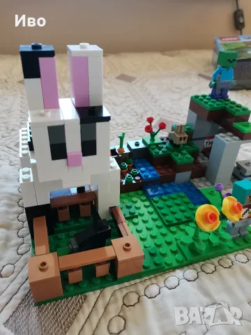 LEGO Minecraft Ранчото на зайците 21181 плюс LEGO Minecraft Засада на Creeper 21177., снимка 4 - Конструктори - 55689591