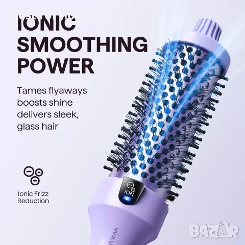 Термо четка Wavytalk Blowout Boost 1.5″, кръгла четка за нагряване за издухан вид, снимка 3 - Маши за коса - 55652773