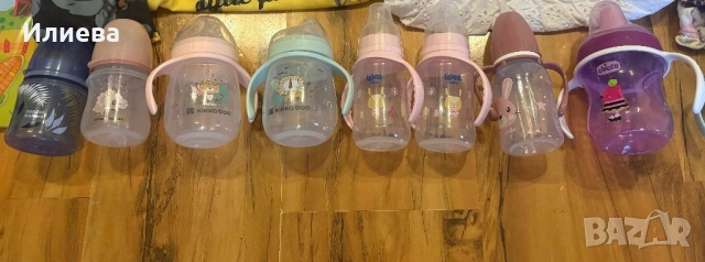 Пластмасови и стъклени шишета бебе, снимка 4 - Прибори, съдове, шишета и биберони - 53736388
