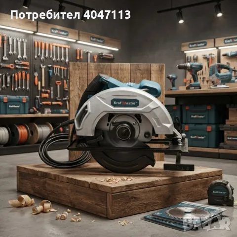 Електрически ръчен циркуляр 1200W – Диск Ø185×20 мм (24T), снимка 3 - Циркуляри - 55657114