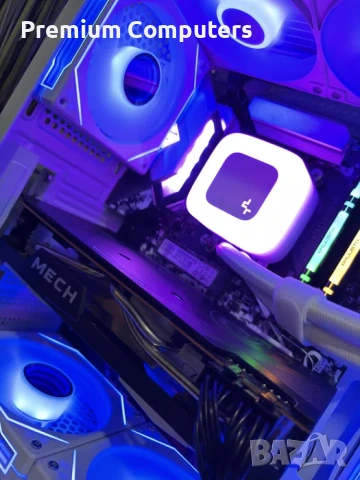 Бял геймърски компютър Ryzen 5600/RX6700XT 12GB/Aio/16 Ram/512 ssd/700W, снимка 3 - Геймърски - 54705275