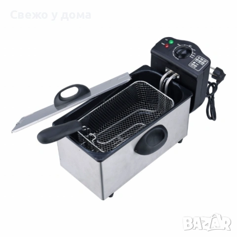 Електрически фритюрник Royalty Line RL-EFT2000, 3 литра, 2000W, снимка 3 - Фритюрници - 54177353