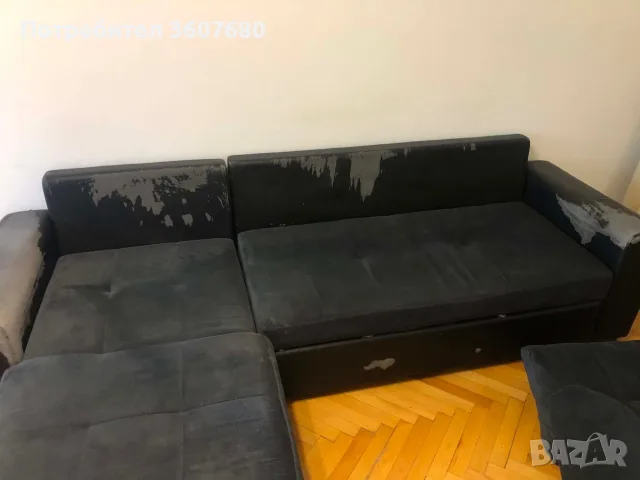 Ъглов ,разтегателен диван