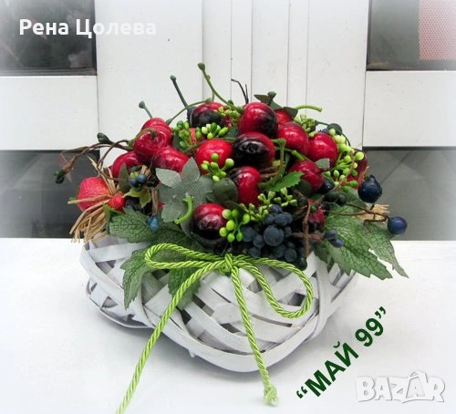 Икебана за кухня с череши и ягоди, снимка 2 - Кухни - 54617009