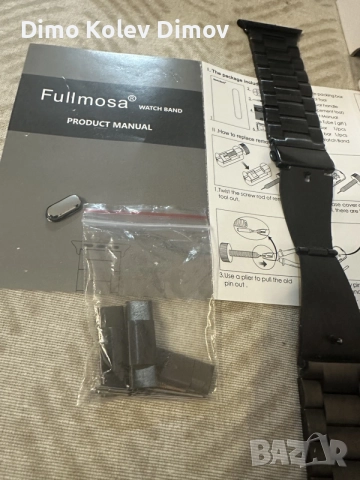Верижка и Протектор Apple Watch 38 FULLMOSA, снимка 4 - Каишки за часовници - 55251315