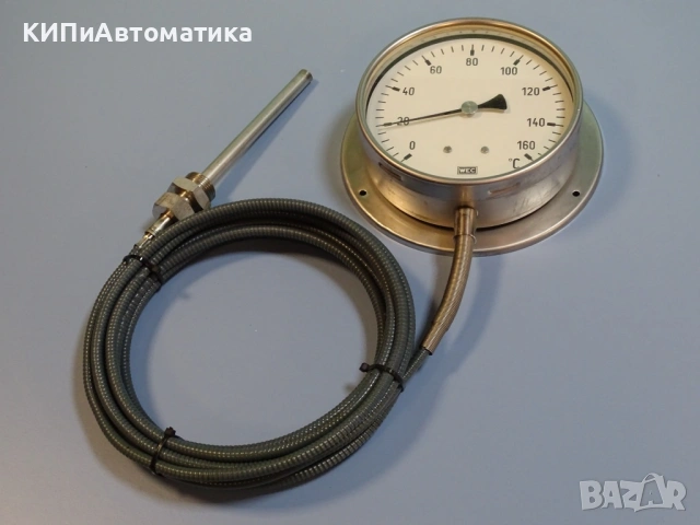 термометър биметален с капилярен датчик(сонда) WEC 3098/4 Ф160mm, 0/+160°C