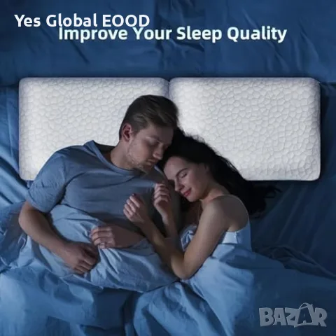 SUPA MODERN тънка Memory Foam възглавница 40x60 см – 5.7 см, снимка 5 - Възглавници - 55623079