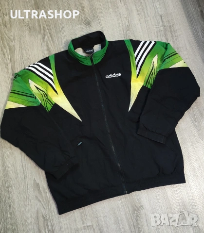 90s Vintage Adidas горнище Ретро Адидас L size, снимка 8 - Спортни дрехи, екипи - 54554896
