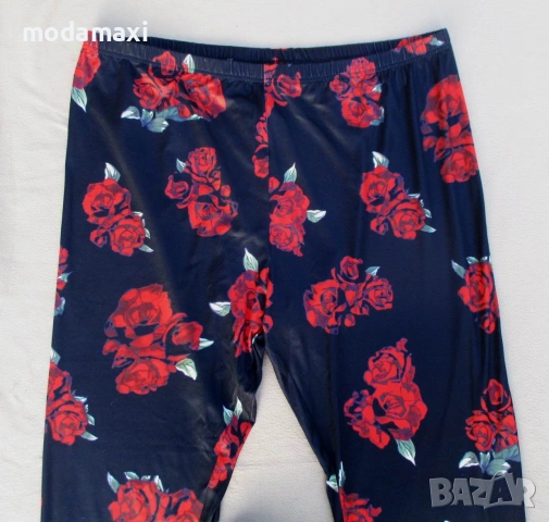 4XL/5XL  Нов   клин/панталон с рози , снимка 2 - Панталони - 55054219