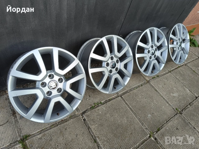 ОРИГИНАЛНИ джанти 17 ' цола 5x112 SKODA / Шкода ЕТ45 7J 57,1, снимка 5 - Гуми и джанти - 54568946