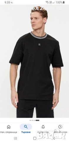 Hugo Boss HUGO Deternal Cotton Mens Size S НОВО! ОРИГИНАЛ! Мъжка Тениска!, снимка 5 - Тениски - 54205403