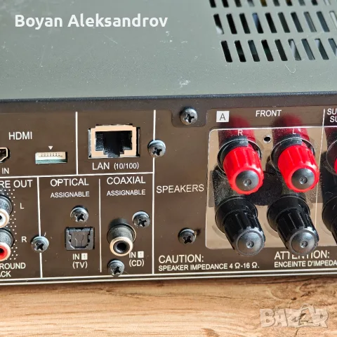 Pioneer VSX-S510-K — Тънък (Slim) 7.1 Мрежов AV Ресивър с оригинално дистанционно, снимка 11 - Ресийвъри, усилватели, смесителни пултове - 55428567