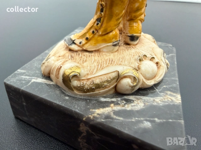 Италианска статуетка - Amilcare Simonetti №8129, снимка 6 - Антикварни и старинни предмети - 54298145