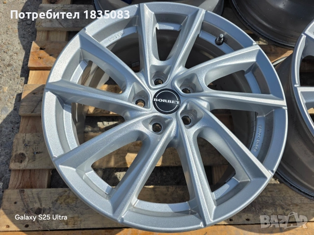 Лети джанти 17ки 5х108 Borbet, снимка 5 - Гуми и джанти - 54256867