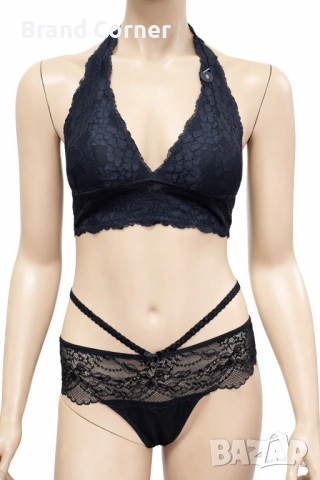 Hunkemöller дамски комплект бельо с дантела – сутиен 75D и бикини S