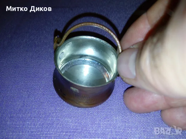 Медно менче фи 40мм и Н-28мм ново, снимка 2 - Декорация за дома - 55570637
