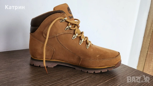 Оригинални Timberland Euro Sprint Hiker 38 | Кожени Боти от Набук | Нови, снимка 2 - Дамски боти - 54888547
