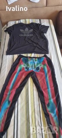 Дамски комплект коприна Adidas , снимка 4 - Спортни екипи - 55075314