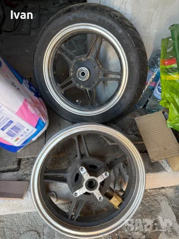 Алуминиеви джанти за мотор, снимка 4 - Части - 48429407