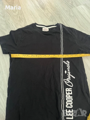 Lee Cooper Originals мъжка тениска M черна оригинална, снимка 4 - Тениски - 55525652