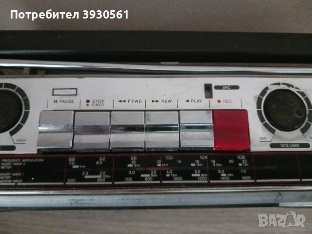 Радиокасетофон aiwa cs-210h , снимка 4 - Радиокасетофони, транзистори - 54028217