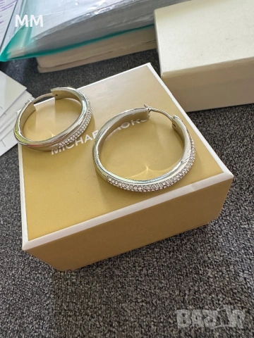 Сребърни обеци Michael Kors, снимка 2 - Обеци - 54767227