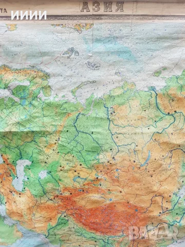 Карта географска Азия