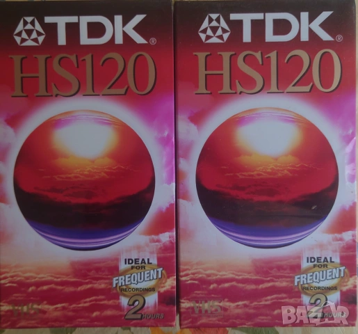 Видео касети VHS TDK HS120 мин.
