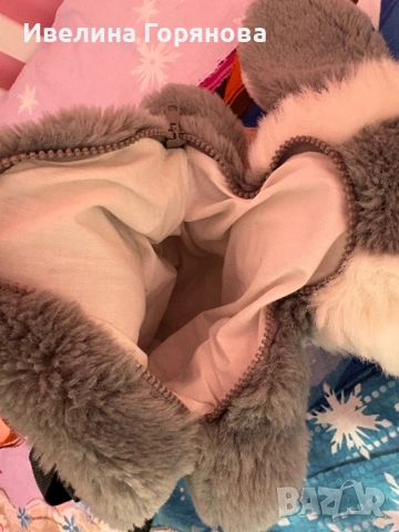 Детска плюшена раница-зайче, снимка 4 - Раници - 54010052