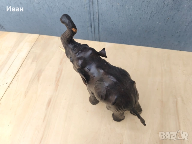 кожена статуетка/фигура на слон , снимка 6 - Антикварни и старинни предмети - 54267918