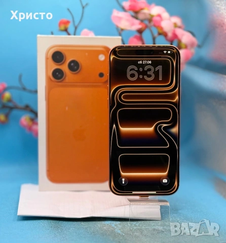 ГАРАНЦИОНЕН!!! Apple iPhone 17 Pro Max, 256GB, 5G, Cosmic Orange, снимка 5 - Apple iPhone - 55078565