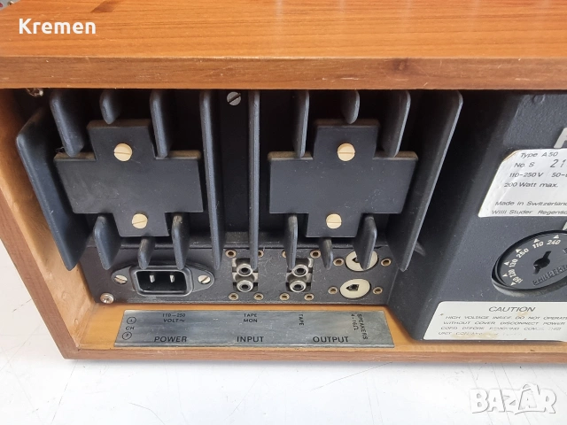 Усилвател REVOX A-50, снимка 8 - Ресийвъри, усилватели, смесителни пултове - 54516233