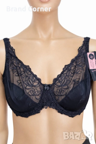 Сутиен Hunkemöller 90C с фина дантела и меки чашки – черен