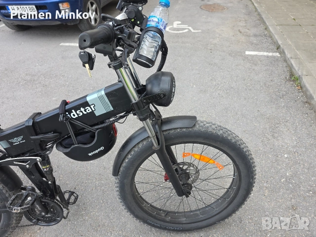 електрически, сгъваем велосипед Ridstar.