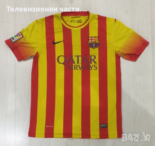 Оригинална футболна тениска на Барселона гостуващ екип от сезон 2013/2014 Nike 532823-703,размер М
