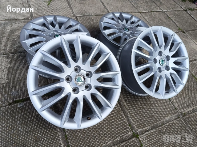 ОРИГИНАЛНИ джанти 17 ' цола 5x112 7J Skoda Octavia / Шкода Октавия АУДИ VW Seat, снимка 2 - Гуми и джанти - 54527300