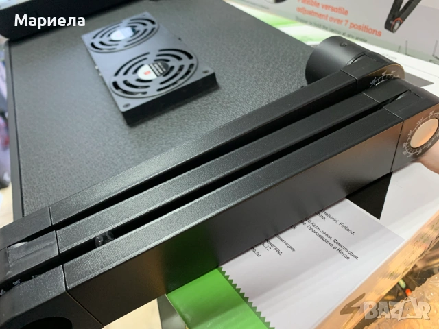 Регулируема стойка за лаптоп с охлаждане / Метална сгъваема маса за лаптоп, снимка 7 - Друга електроника - 54501475