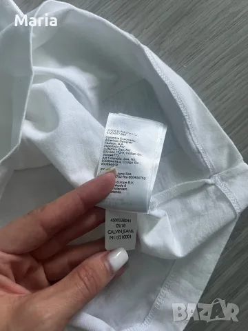 Calvin Klein Jeans Logo T-Shirt White Size XL – New with Tags, снимка 5 - Тениски - 55304529