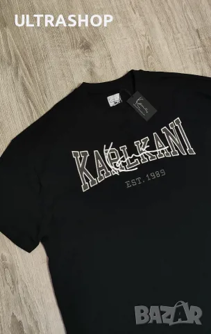 Нова мъжка тениска KARL KANI L oversized отговаря на XL, снимка 2 - Тениски - 55590584